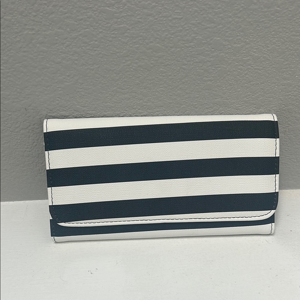 Black and White Striped Wallet